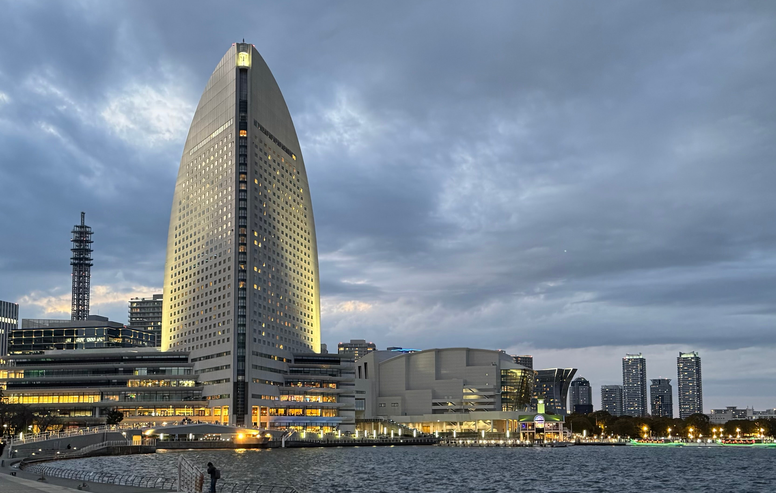Yokohama Japan Pacifica building and skyline
